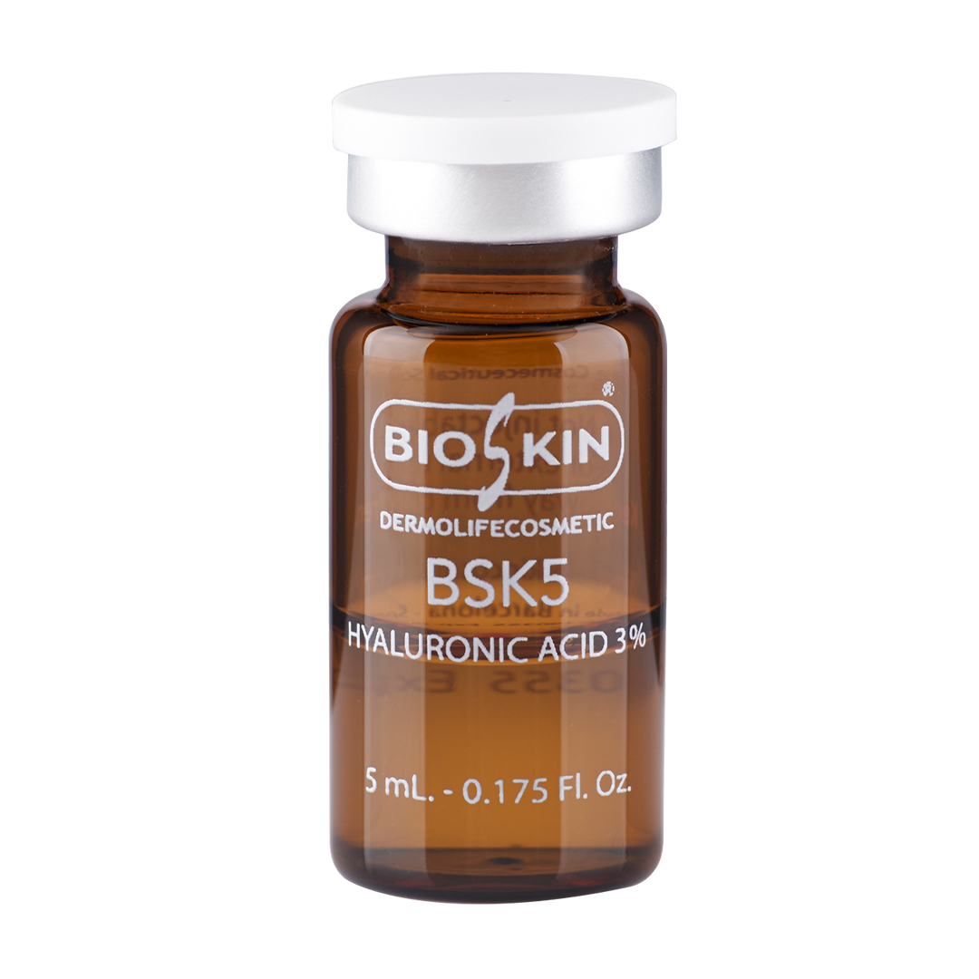 کوکتل هیالورونیک اسید برند بایو اسکین ۵ میل Bioskin Hyaluronic acid جوانسازی پرکننده حجم دهنده آبرسانی لیفتینگ