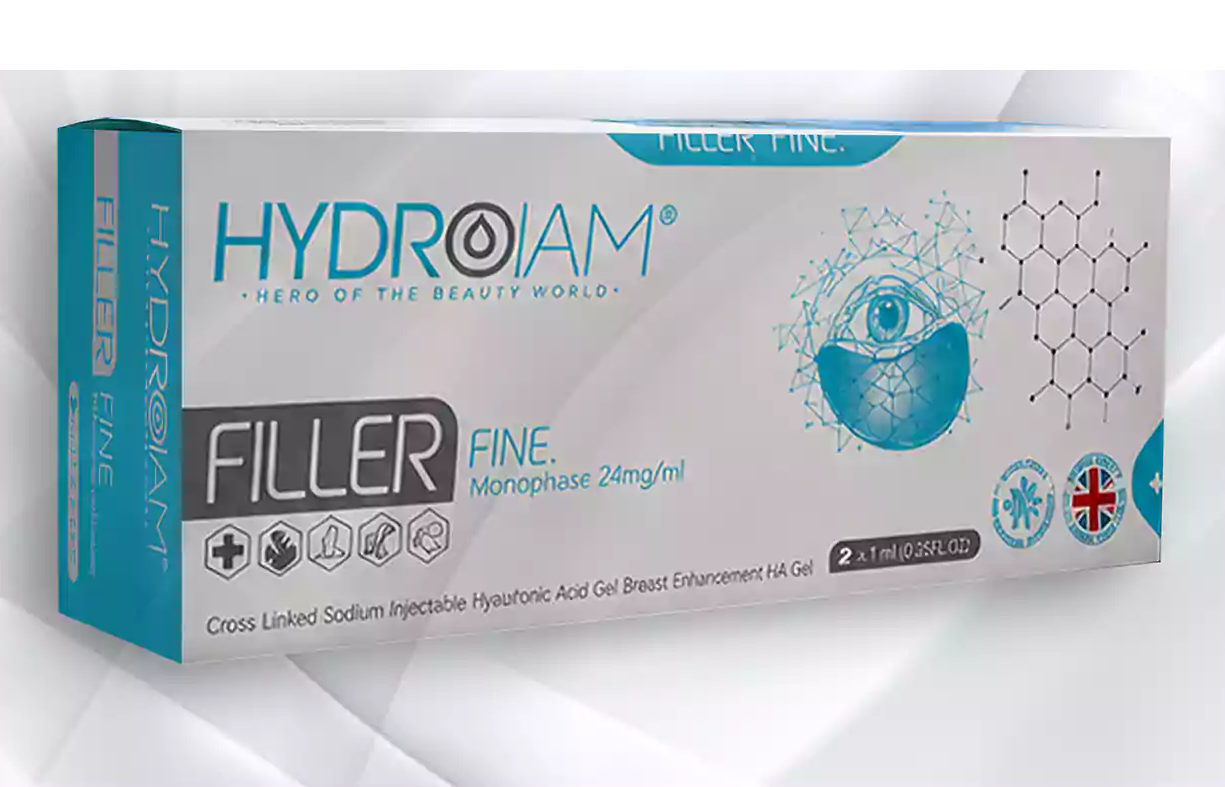 فیلر هیدرویام فاین دو سی سی Hydroiam Fine خطوط ریز، زیر چشم و جوانسازی پوست