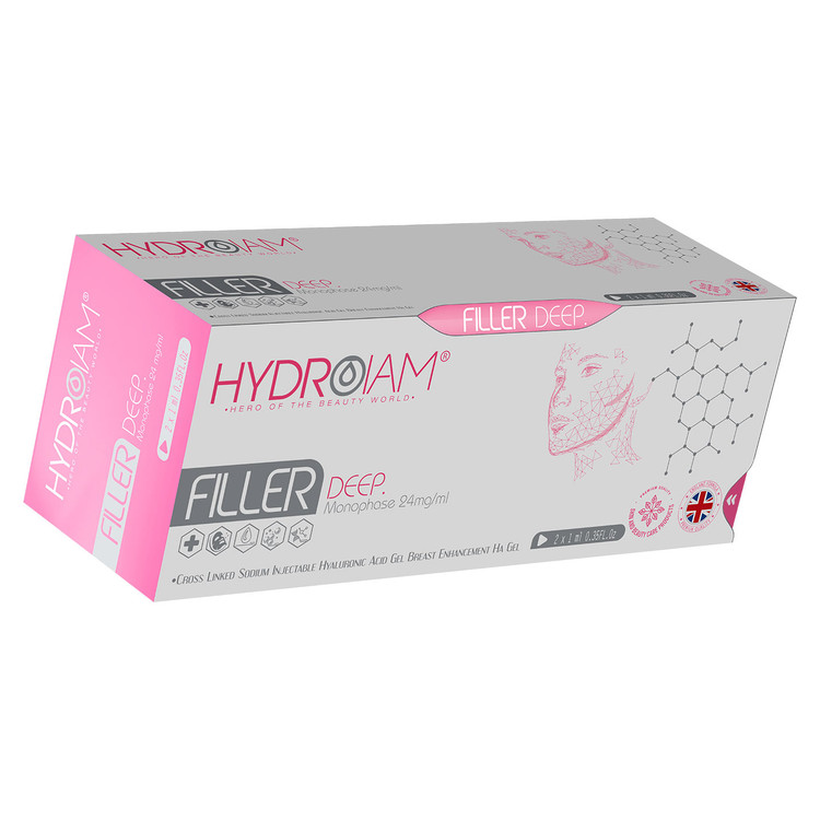فیلر هیدرویام دیپ Hydroiam Deep ۲CC زاویه سازی، خط خنده، گونه و چانه